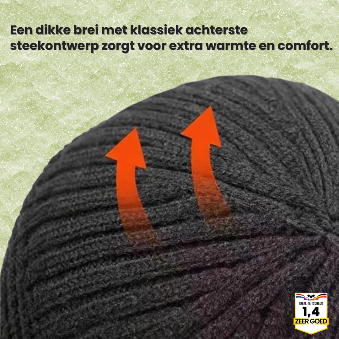 Fjordwarm – Scandinavische wintermuts met oorbescherming (unisex, one size fits all)