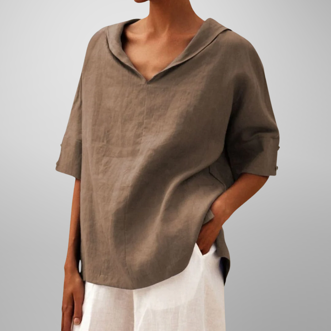 Lucy™ | Blusa de algodón holgada para mujer
