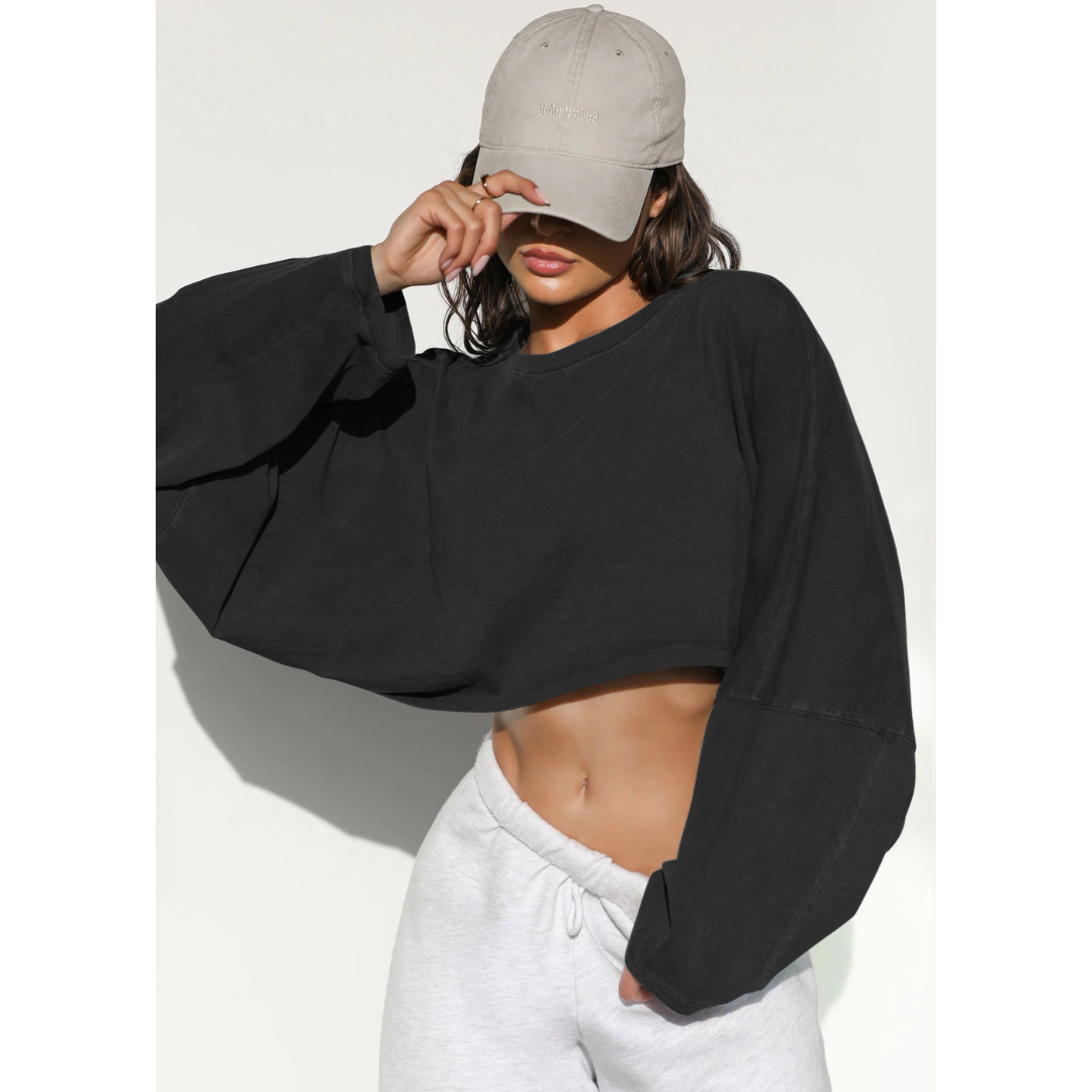 SKYE™ | Sudadera informal corta de mujer