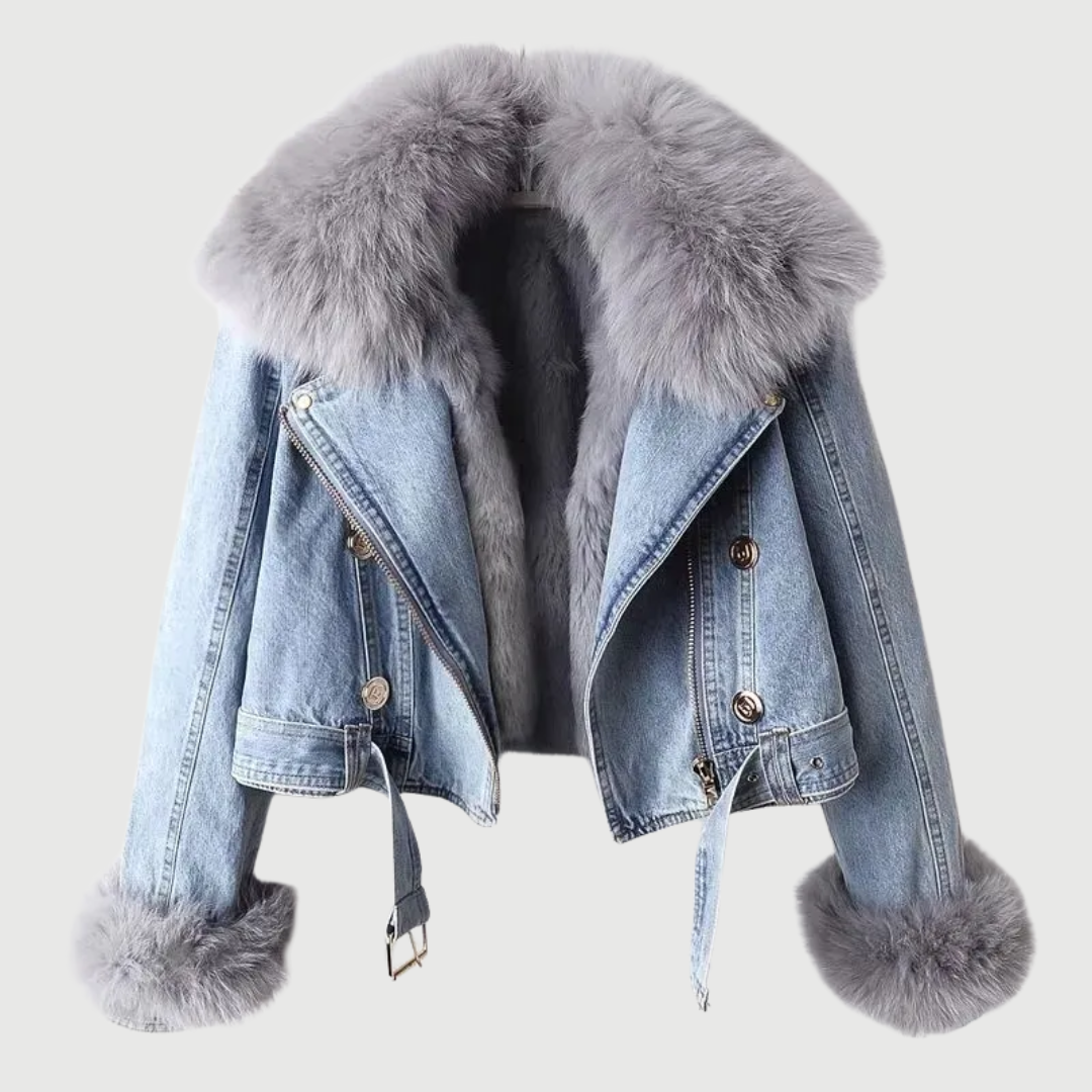 Aurelia – Chaqueta vaquera con forro de piel sintética