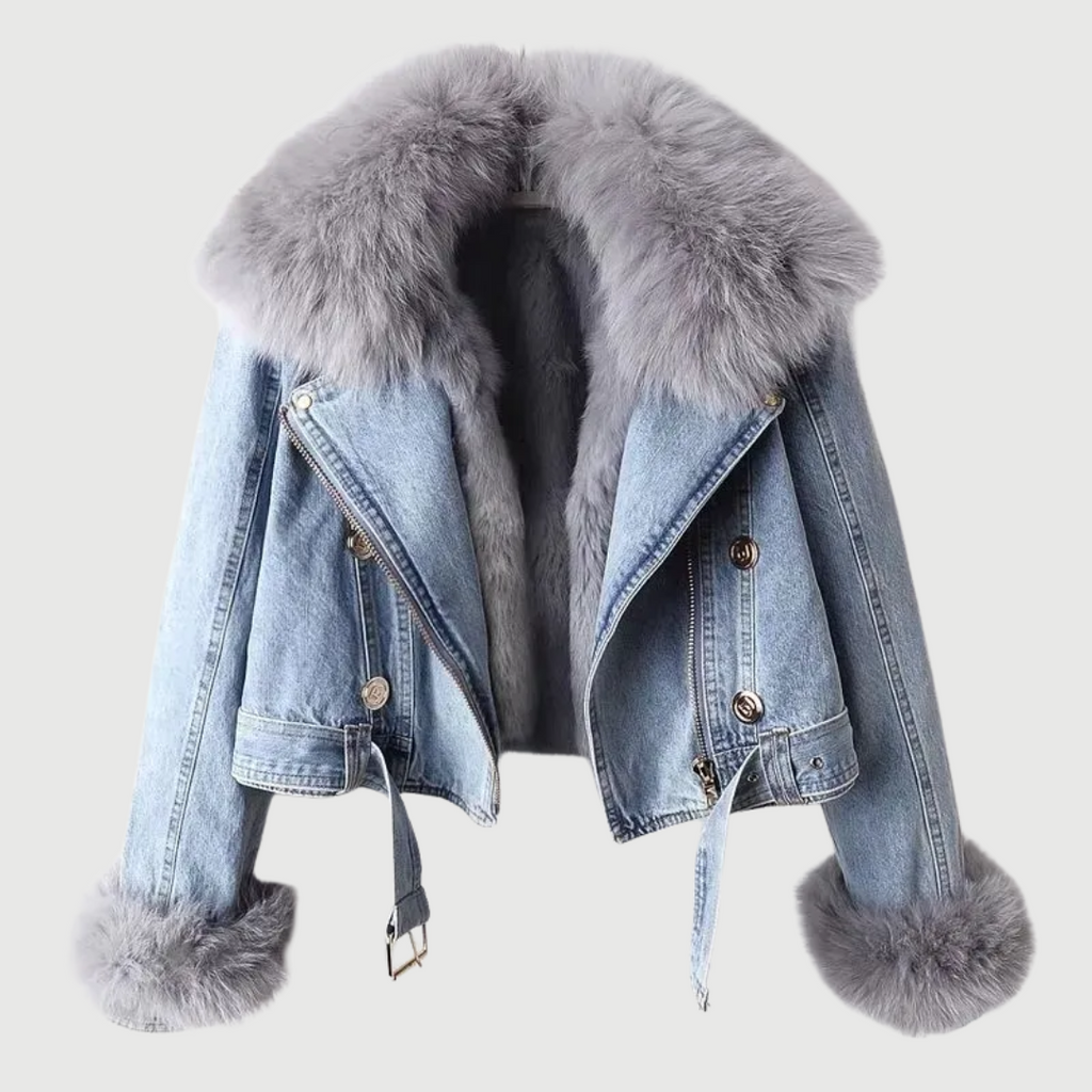 Aurelia – Chaqueta vaquera con forro de piel sintética
