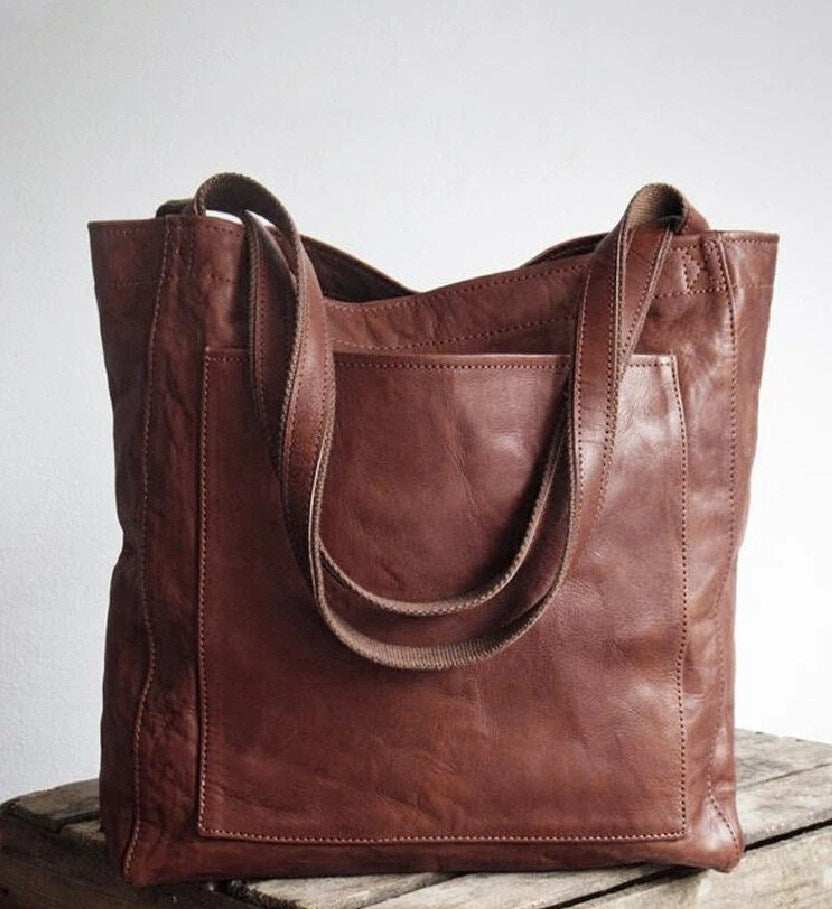 Tesalia | Bolso Tote Clásico de Piel