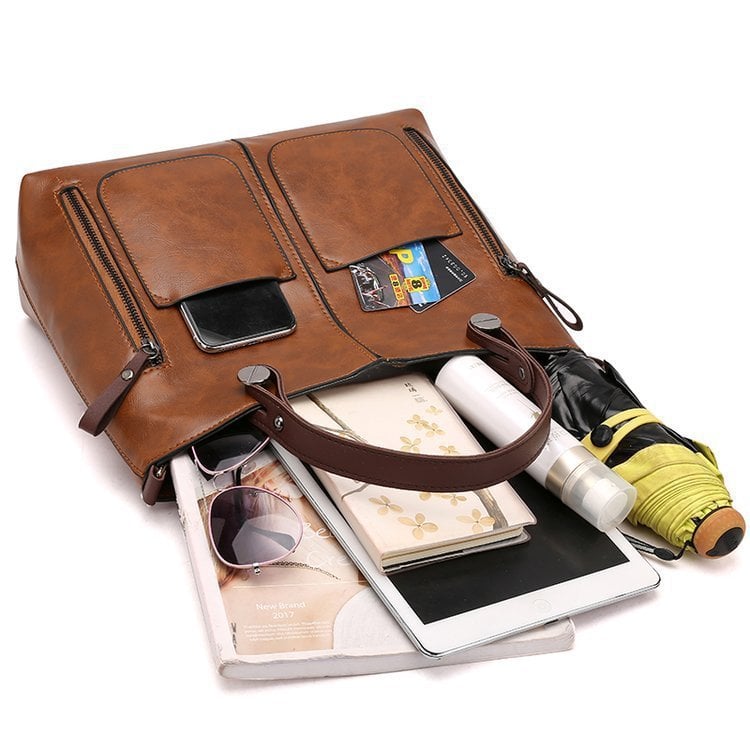 Winslet | Bolso cruzado retro icónico de cuero sintético