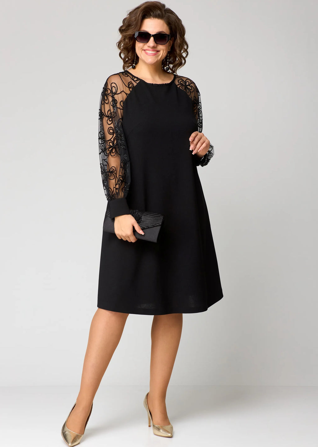 Vestido Edyth de encaje elegante
