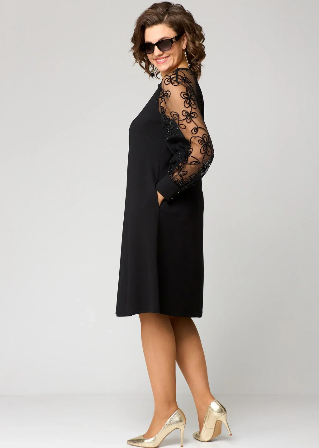 Vestido Edyth de encaje elegante