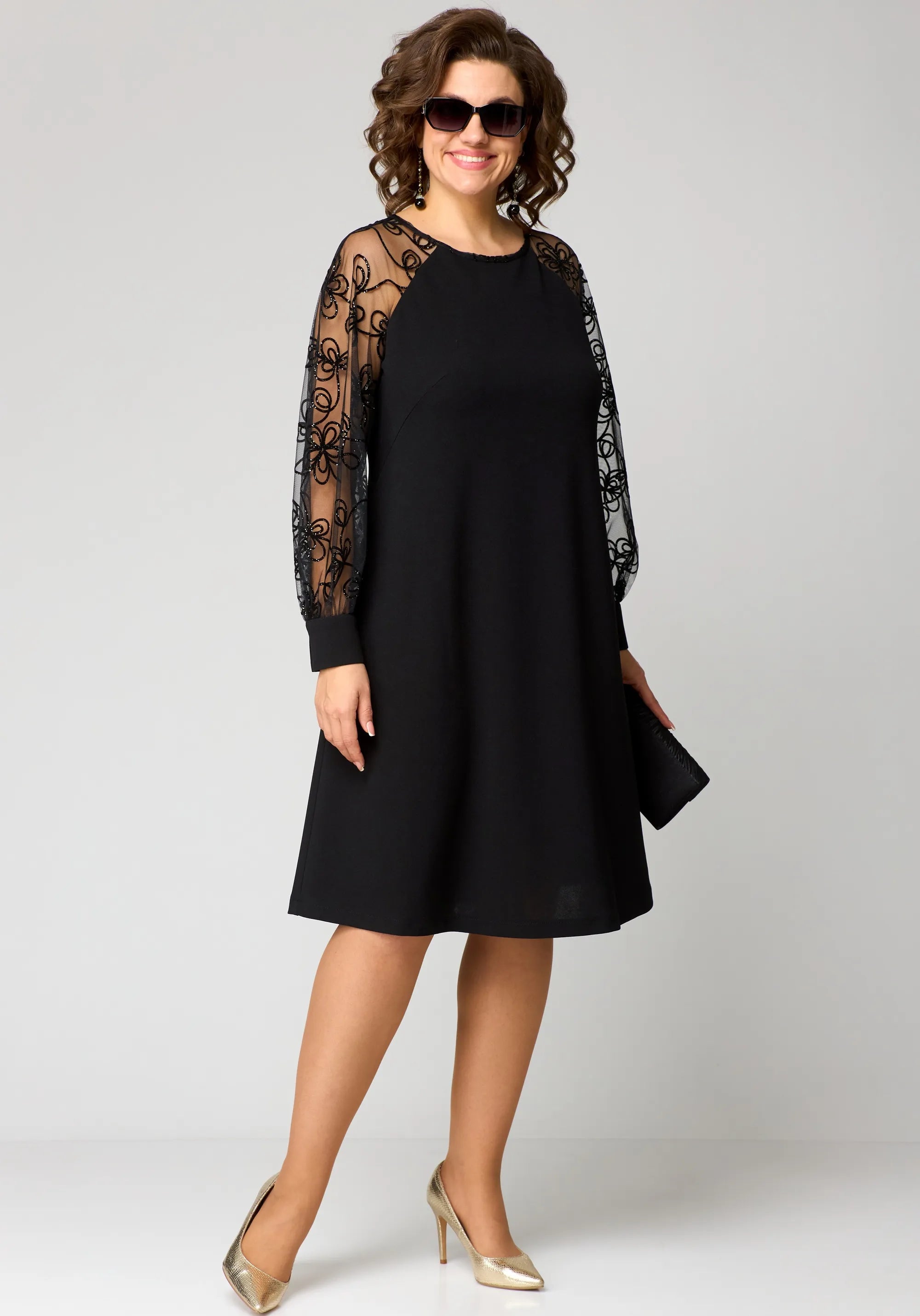 Vestido Edyth de encaje elegante