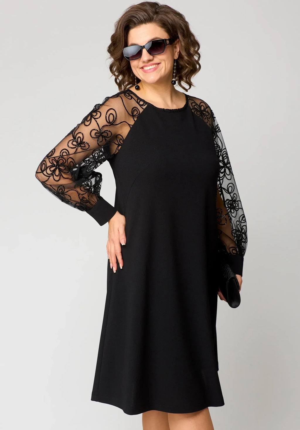Vestido Edyth de encaje elegante