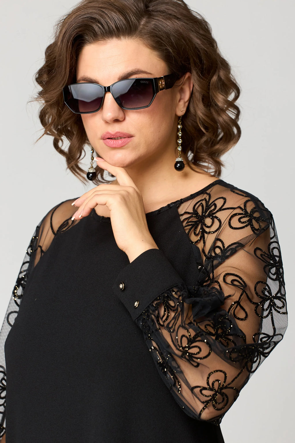 Vestido Edyth de encaje elegante