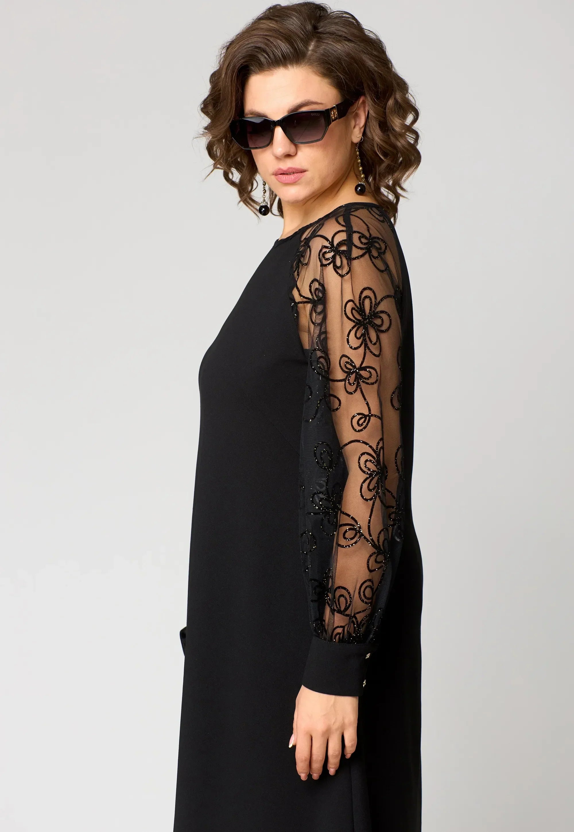 Vestido Edyth de encaje elegante