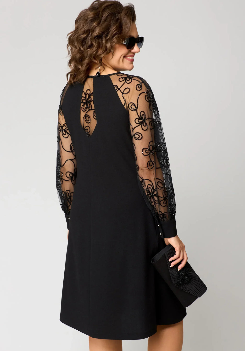 Vestido Edyth de encaje elegante