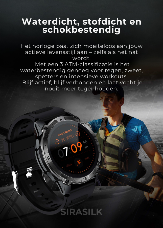 🔥 Reloj inteligente SteelGrid | Pantalla AMOLED siempre activa, GPS satelital, Monitor de estrés