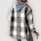 ROWAN – CHAMARRA CON GORRO A CUADROS