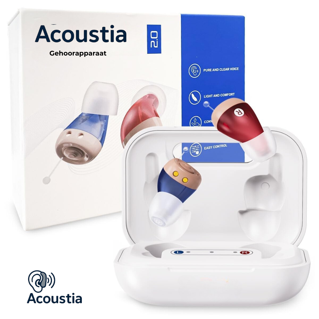 HTC in-ear 2.0 Gehoorapparaten – Ruisonderdrukking & Oplaadcase