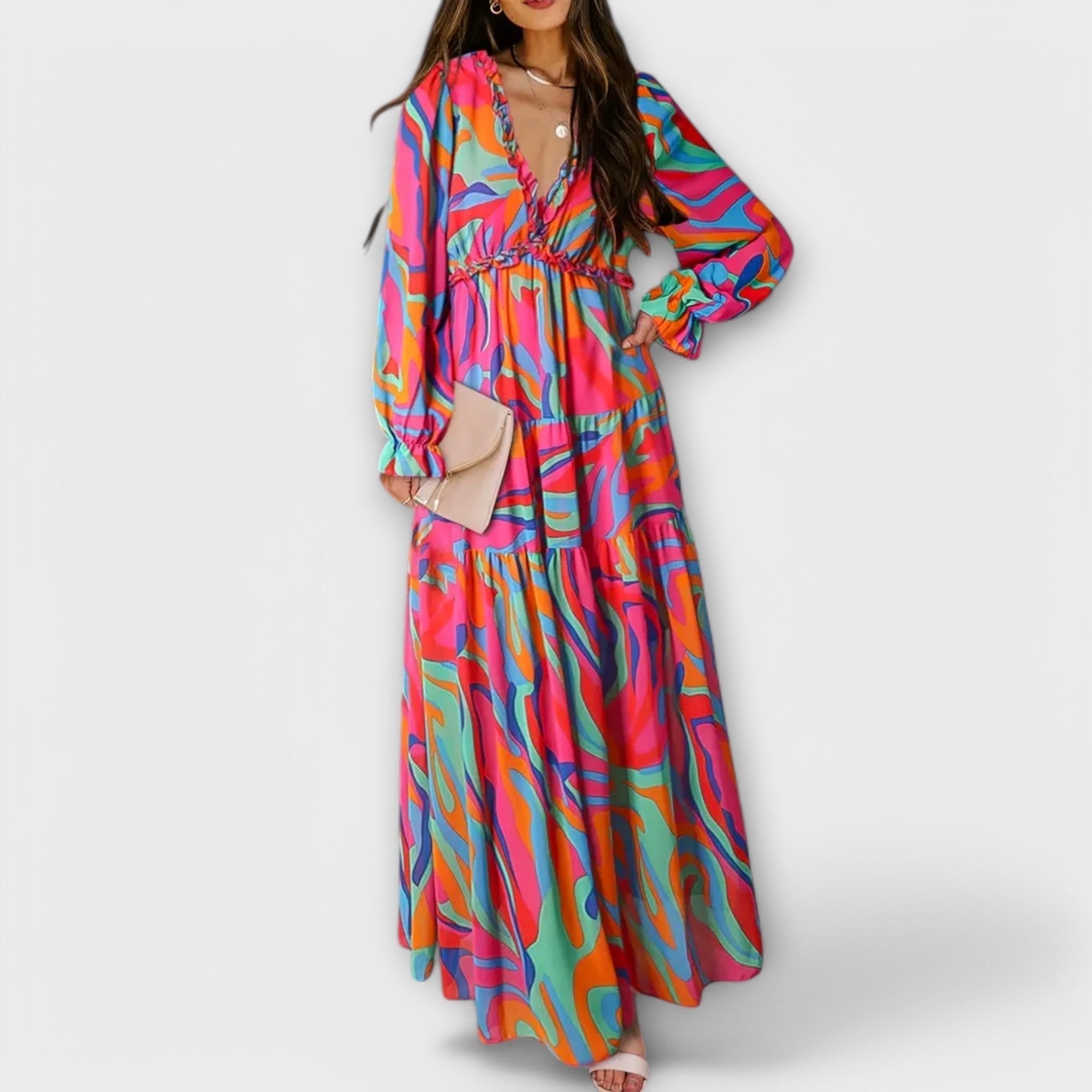Ynah | Vestido largo elegante para mujer