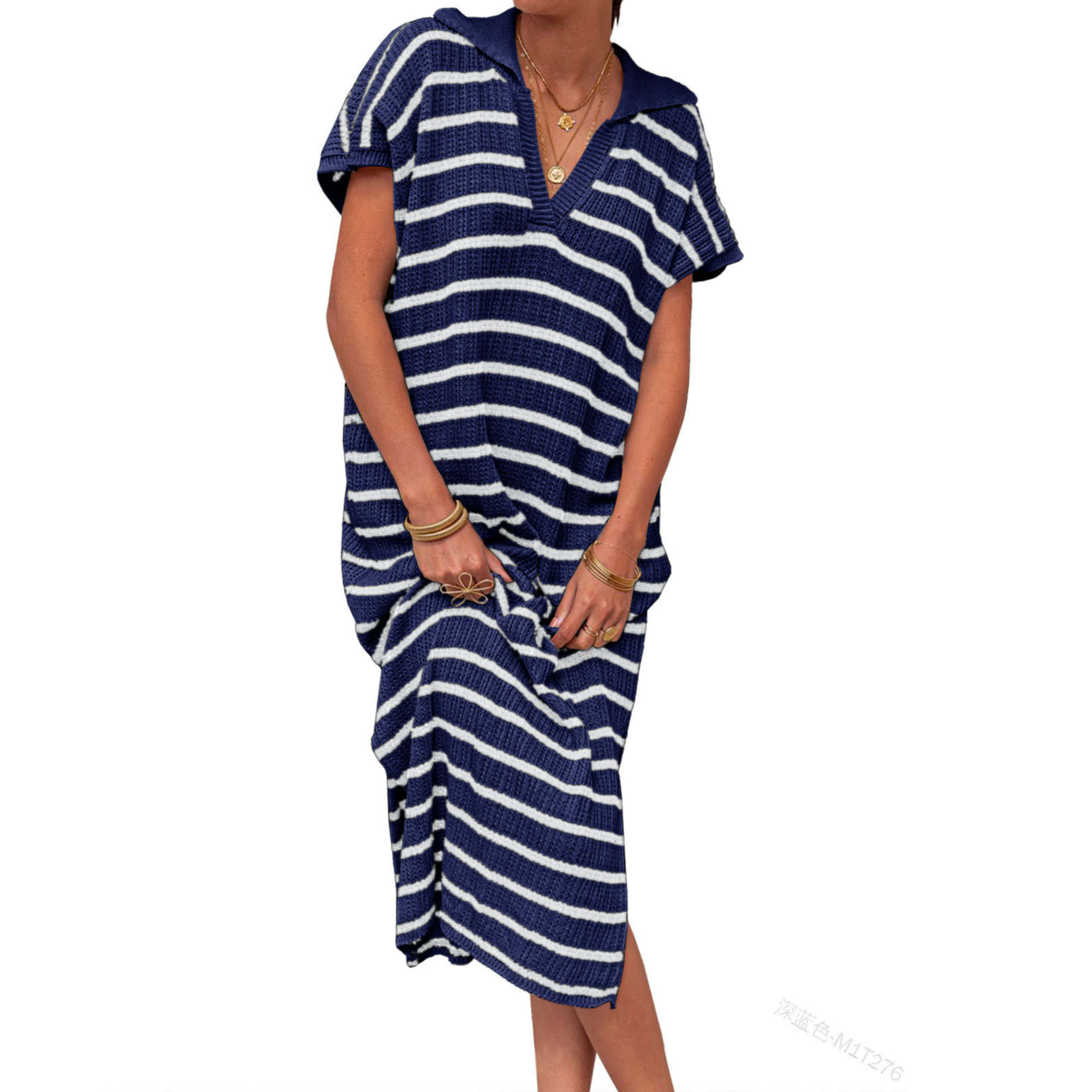 Odessa™ | Vestido maxi holgado de mujer con abertura Summer Graceful