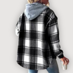 ROWAN – CHAMARRA CON GORRO A CUADROS