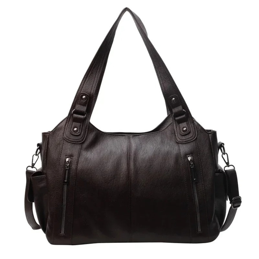 Uma | Bolso de hombro de gran capacidad con doble cremallera