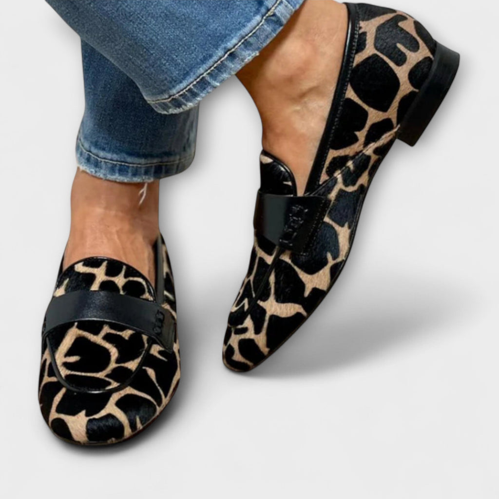 Leonie | Orthopedische Luipaard Moccasins