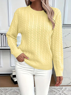 Elise | Comfortabele Kabeltrui met Tijdloze Stijl