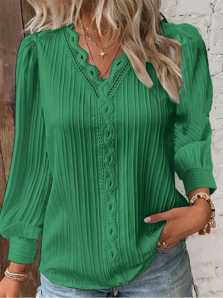 RENATA™ | Blusa Clásica Plisada para Mujer
