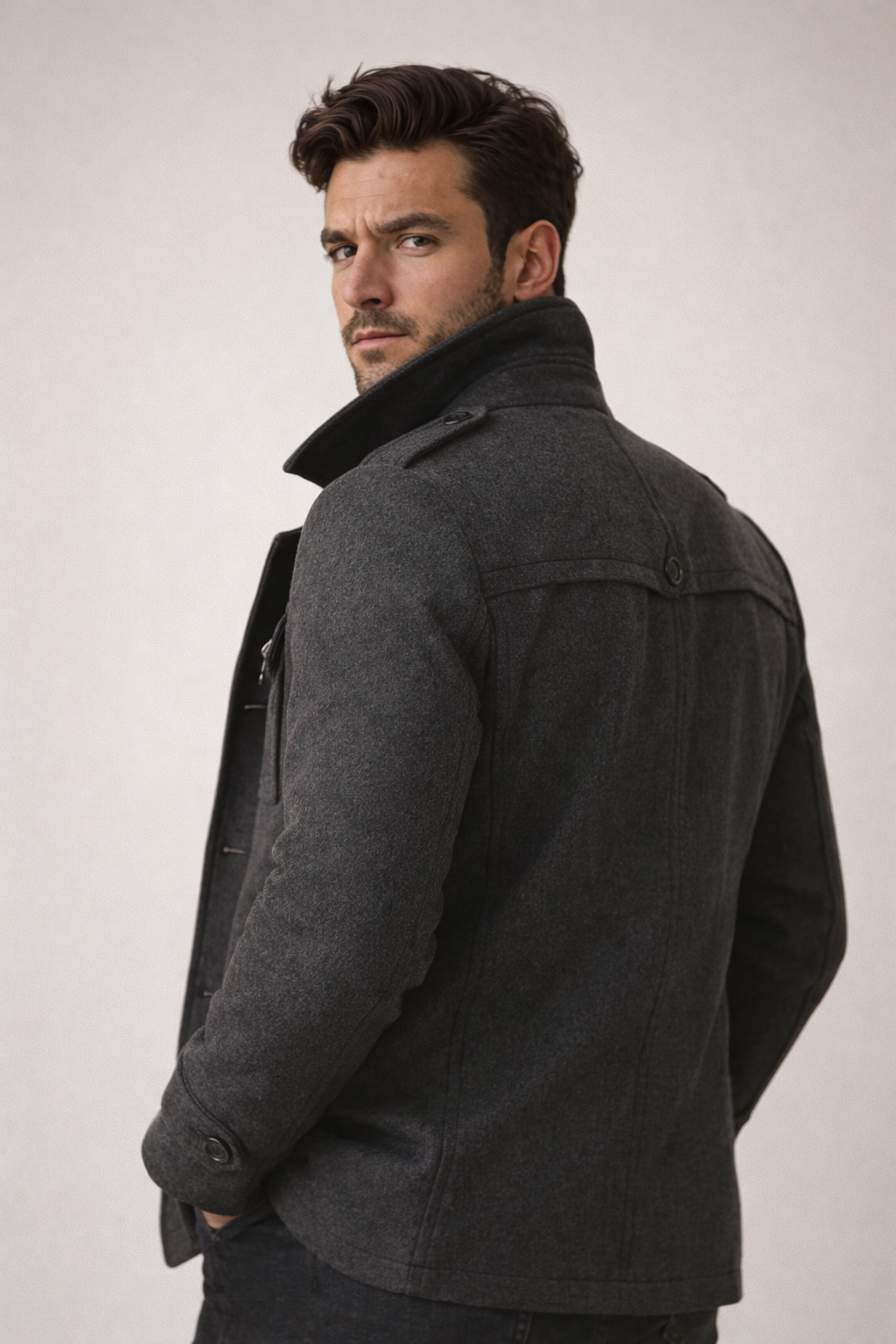 Chaqueta de invierno para hombre atemporal - Adecuada para el trabajo y el ocio