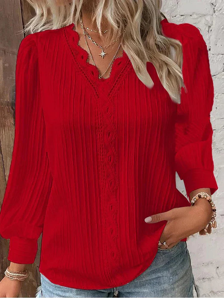 RENATA™ | Blusa Clásica Plisada para Mujer