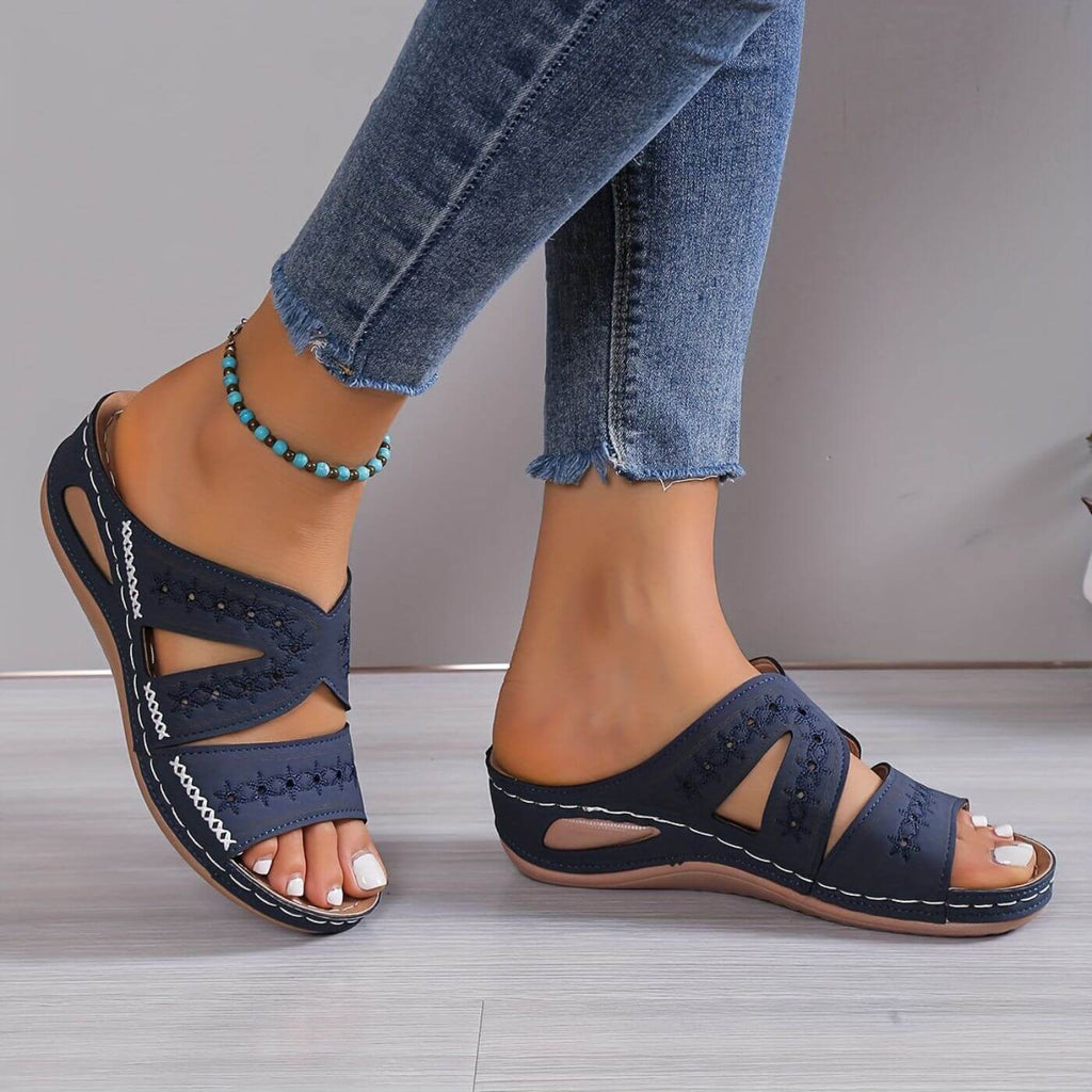 Sierra – Sandalias de cuña premium