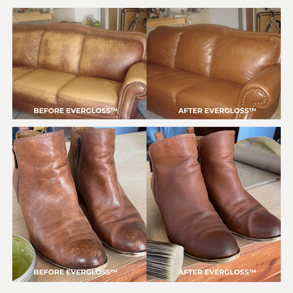 EverGloss™ – Bálsamo reparador de cuero y muebles + Brocha aplicadora
