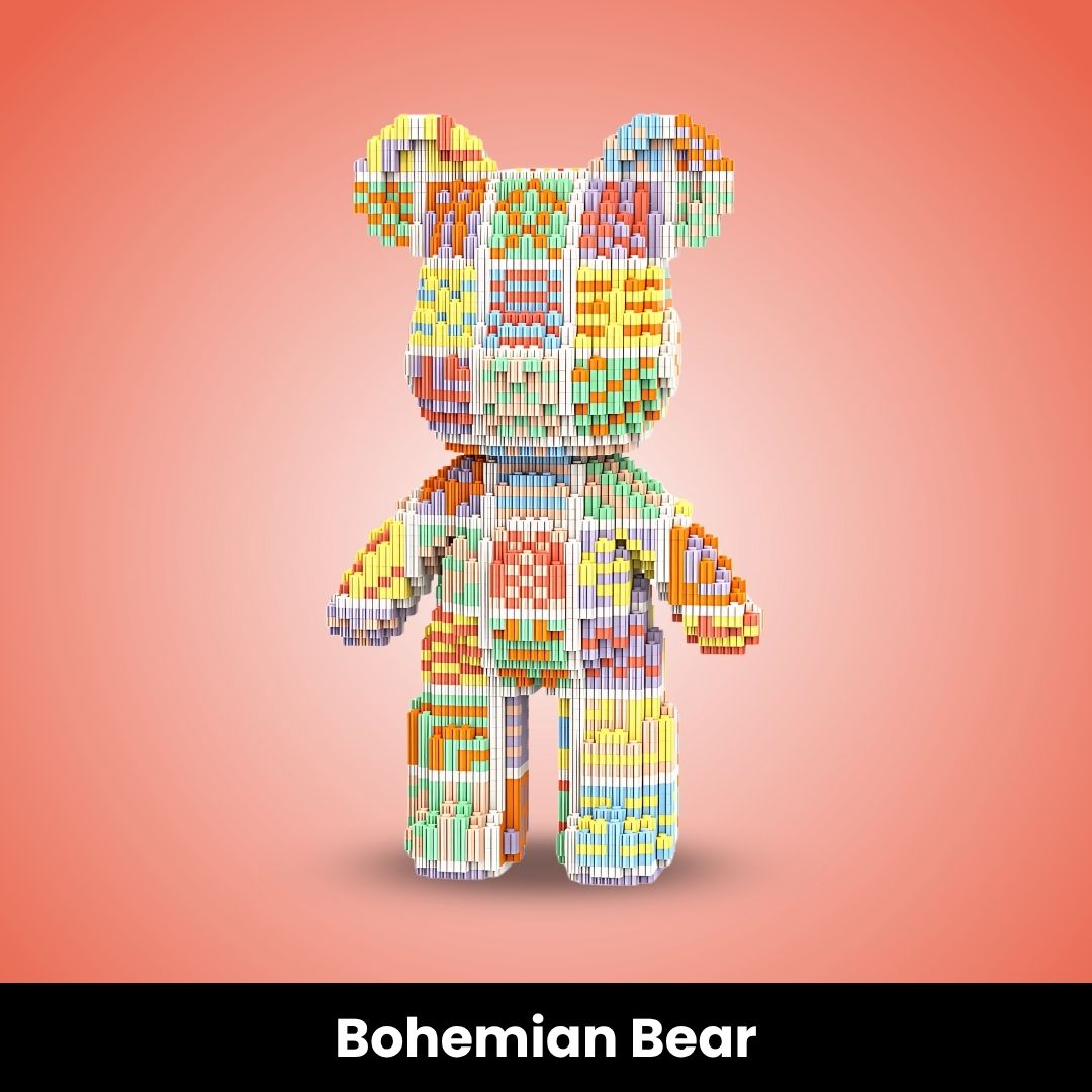 BearBricks™ Construye tu propio Mini Oso (más de 3000 bloques)