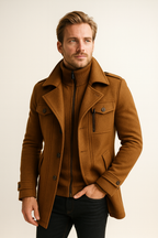 Chaqueta de invierno para hombre atemporal - Adecuada para el trabajo y el ocio
