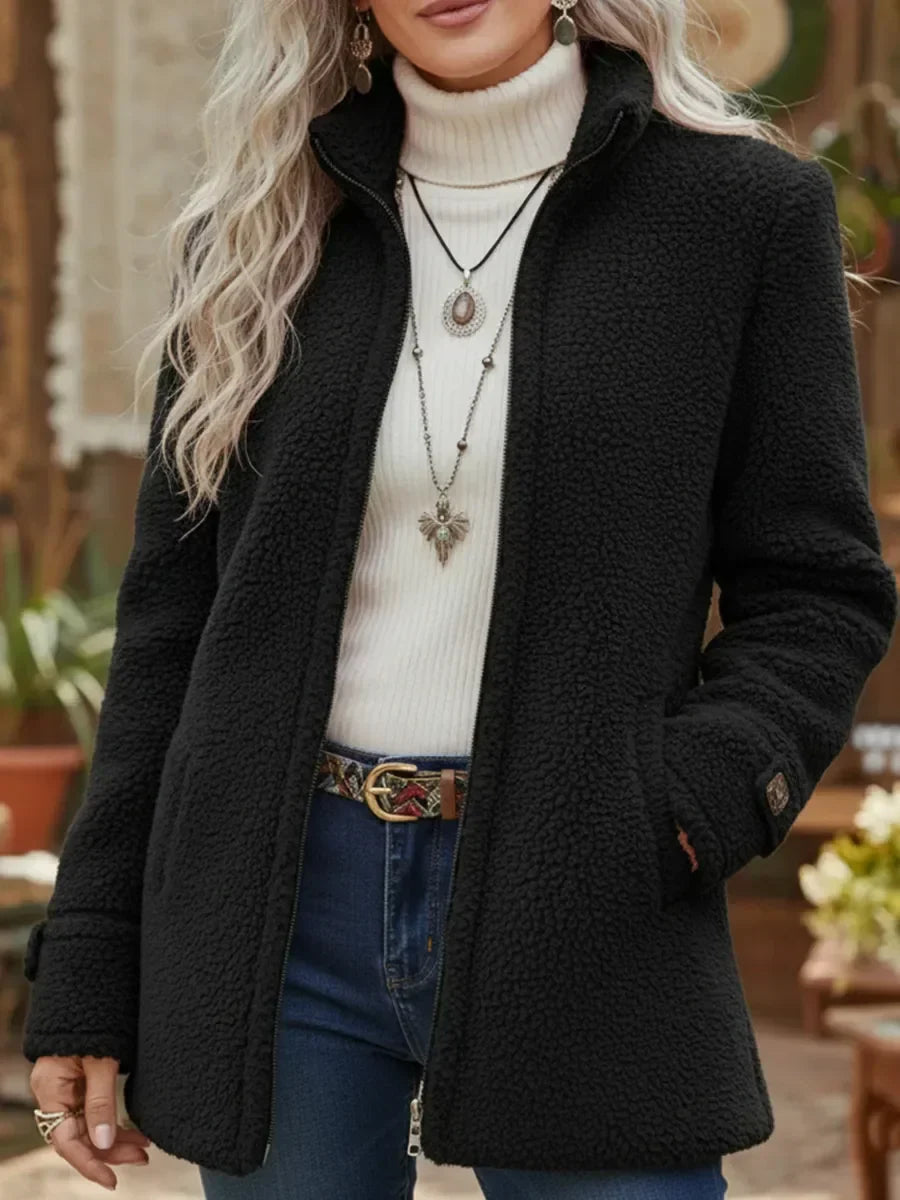 Chaqueta Cassandra con cremallera completa para mujer