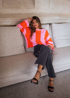 Pauline | Jersey de punto con rayas de colores