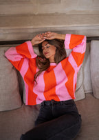 Pauline | Jersey de punto con rayas de colores