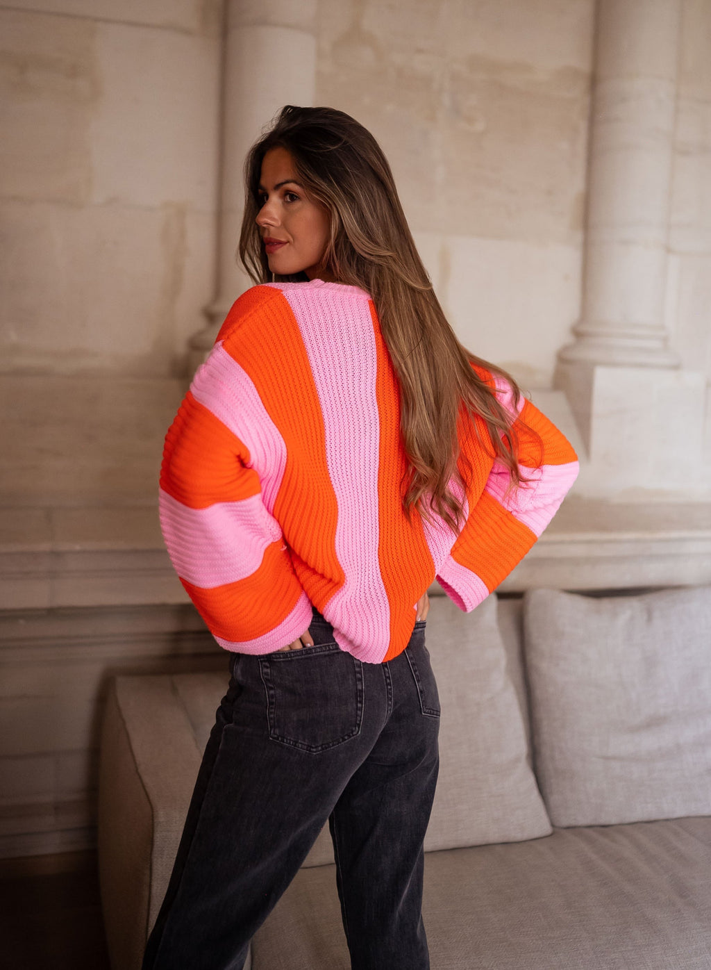 Pauline | Jersey de punto con rayas de colores