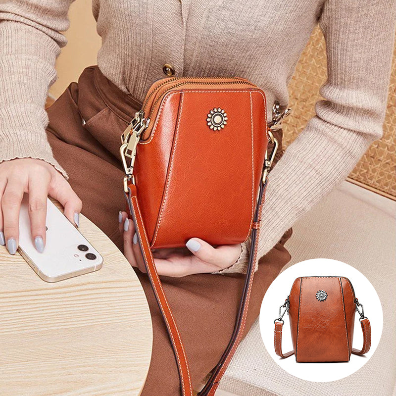 Viena | Bolso de mano mini compacto de color liso