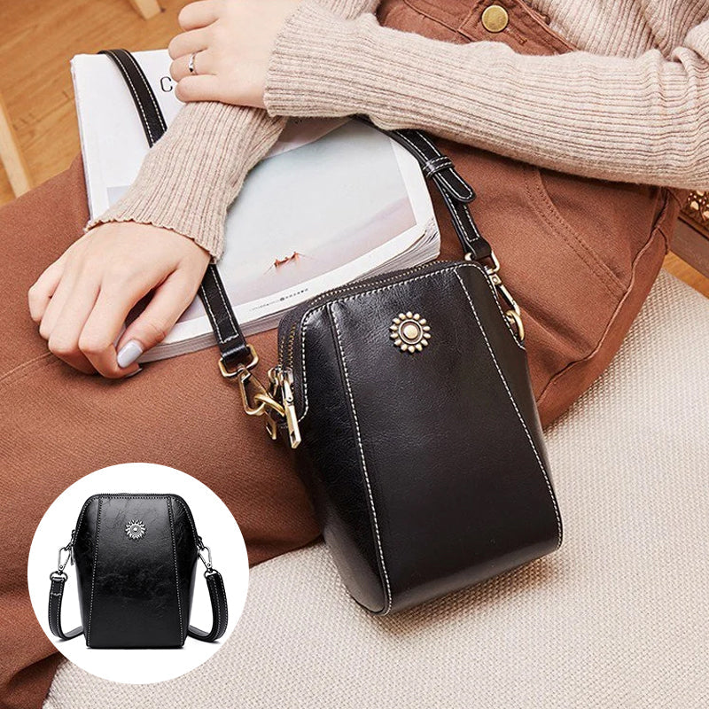 Viena | Bolso de mano mini compacto de color liso