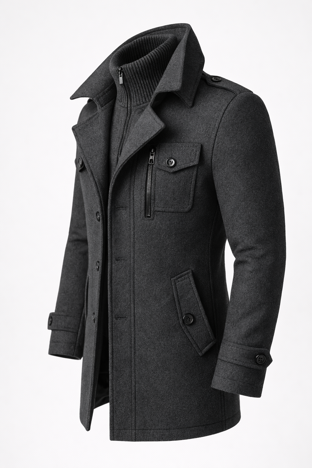 Chaqueta de invierno para hombre atemporal - Adecuada para el trabajo y el ocio