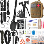 SafeForce Kit de Emergencia | Kit Táctico de Supervivencia con Primeros Auxilios, Herramientas y Bolsa