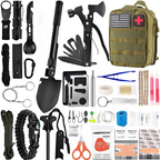 SafeForce Kit de Emergencia | Kit Táctico de Supervivencia con Primeros Auxilios, Herramientas y Bolsa