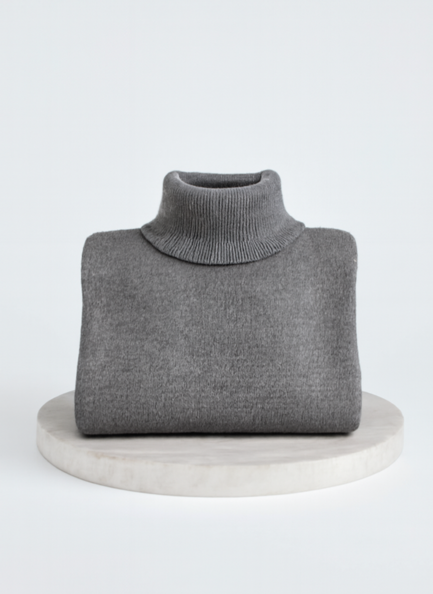 Liv | Jersey de cuello alto largo y elegante