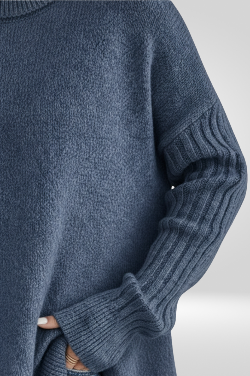 Liv | Jersey de cuello alto largo y elegante