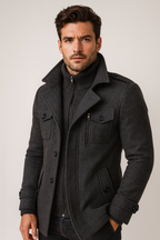 Chaqueta de invierno para hombre atemporal - Adecuada para el trabajo y el ocio