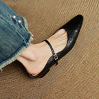 Orella – mules de cuero auténtico