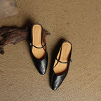 Orella – mules de cuero auténtico