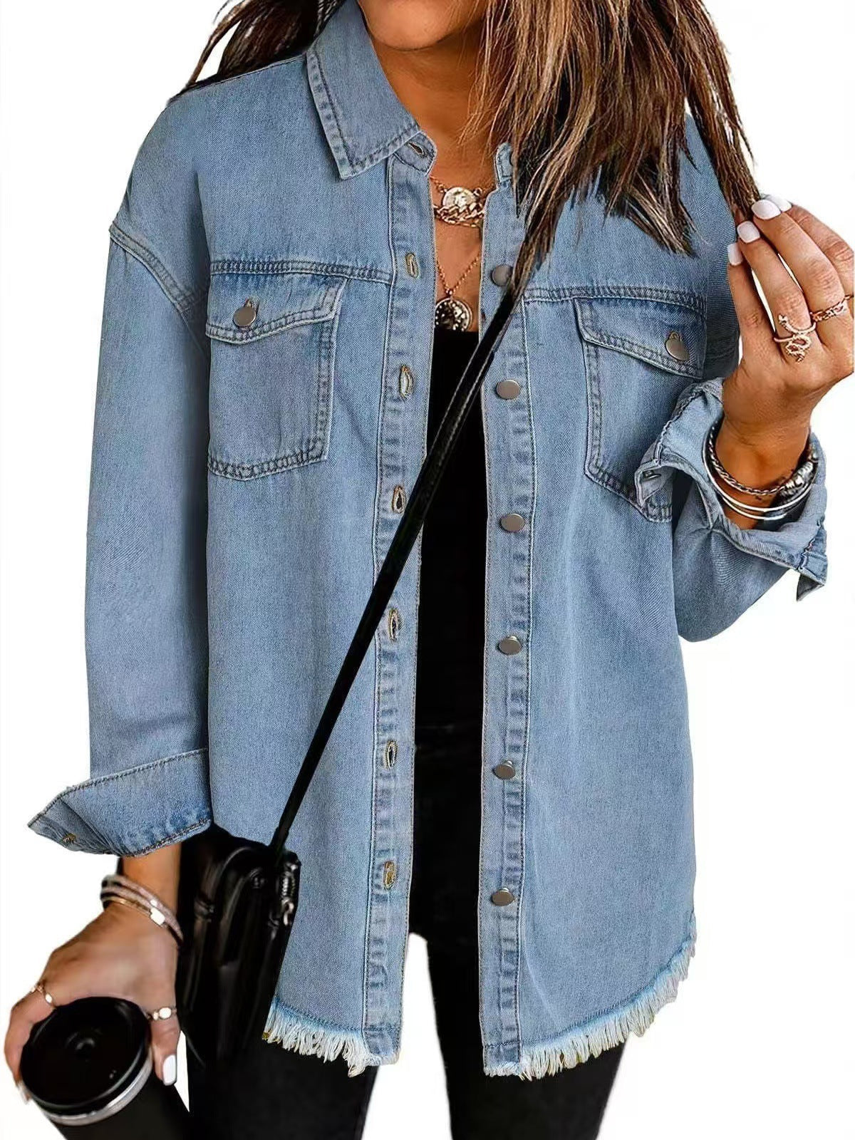 Roxane™ - Chaqueta Vaquera Clásica de Uso Diario