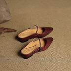 Orella – mules de cuero auténtico