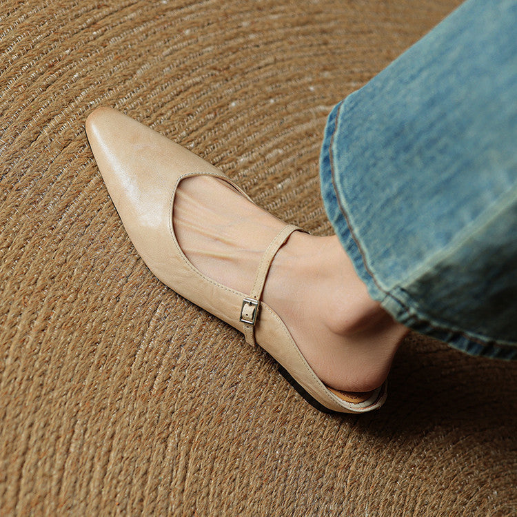 Orella – mules de cuero auténtico