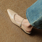Orella – mules de cuero auténtico