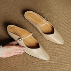 Orella – mules de cuero auténtico
