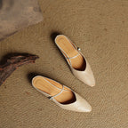 Orella – mules de cuero auténtico